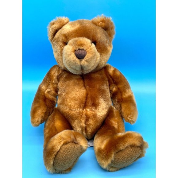 Velvete by Greek Teddy Bear 10" Brown Stuffed Plush Toy Animal ASI 62960 - Picture 1 of 6